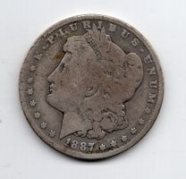 (1339) USA, 1 Dollar, Morgan 1887, ss