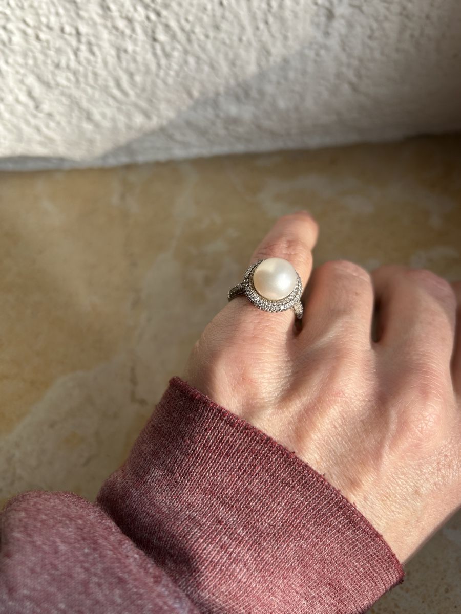 Anelli: Silberring Perle (Gr. 51 )neuwertig – Usato da Dittingen venduto da Bijoubelle 7