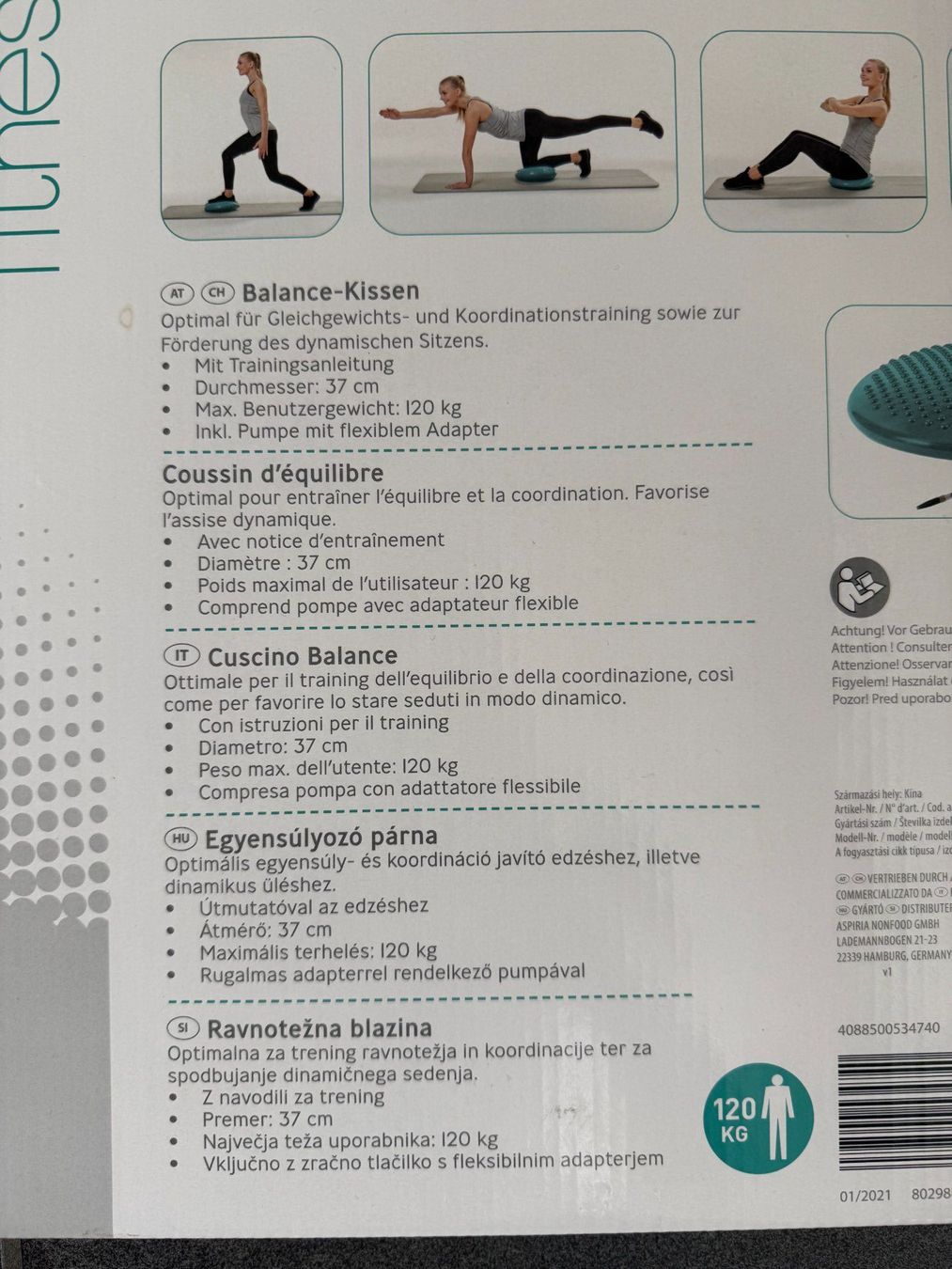 Hometrainer: Balance Kissen mit 37cm Durchmesser – Nuovo e nell'imballaggio originale da Männedorf venduto da mel_st6z 2