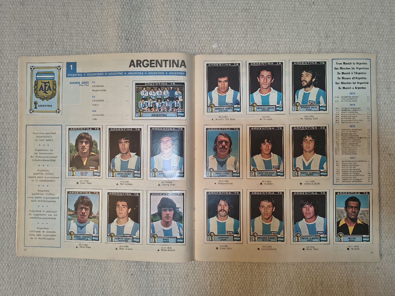 Panini Alben: Panini Album Argentina 78 – Gebraucht aus Zürich von pciresa 8