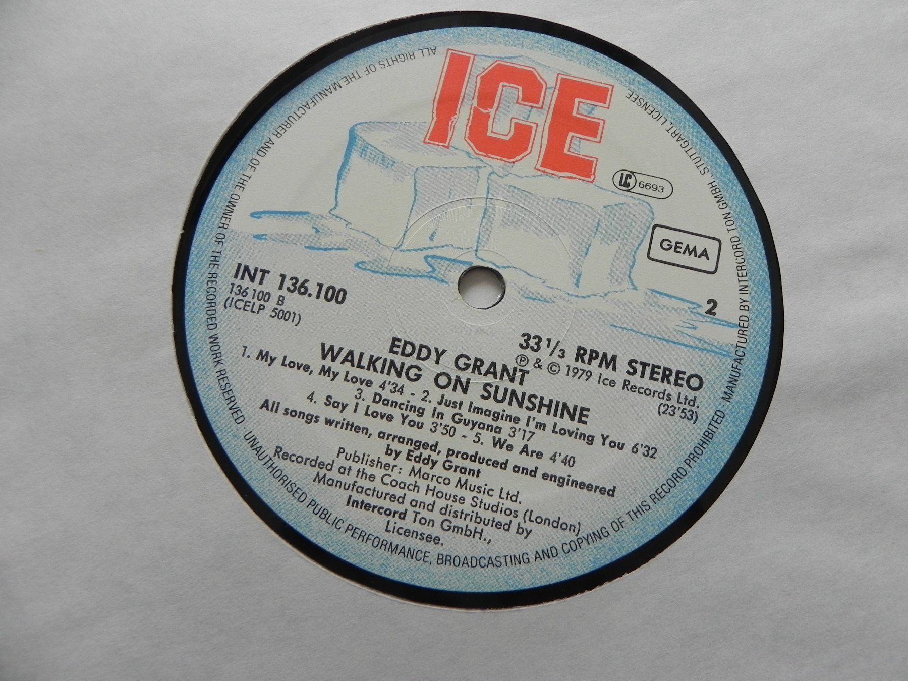 Dischi in vinile: Lp Pop Eddy Grant 1979 Walking Sunshine – Usato da Siebnen venduto da krimsie 4