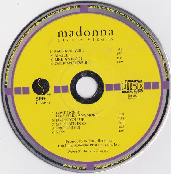 CDs: Madonna – Like A Virgin – Gebraucht aus Sargans von Soraya3 1