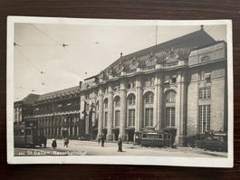 ST. GALLEN Hauptbahnhof, TRAM / STRASSENBAHN, belebt, 1926