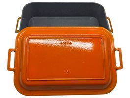 Cocotte à rôtir GF fonte émaillée orange taille 36 cm