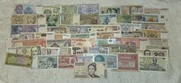 Banknoten Sammlung verschiedener Länder, c.a 50 Stk