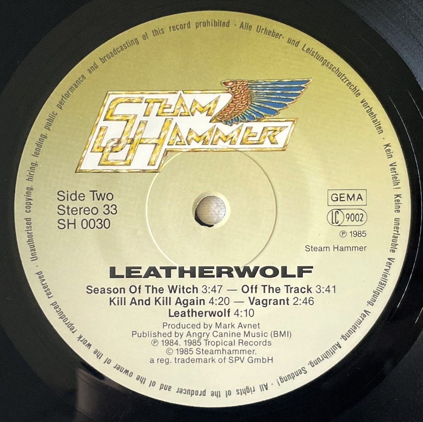 Dischi in vinile: Leatherwolf - Endangered Species - LP - 1985 - Near Mint – Usato da Uster venduto da Zardodel 5