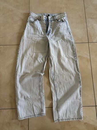Jean large H&M bleu clair délavé