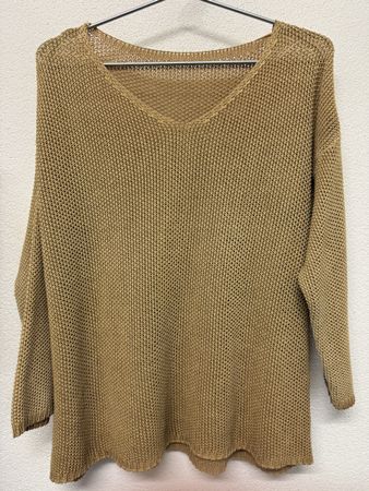 Feiner Sommer-Pulli, ockergelb, Grösse M, neuwertig!