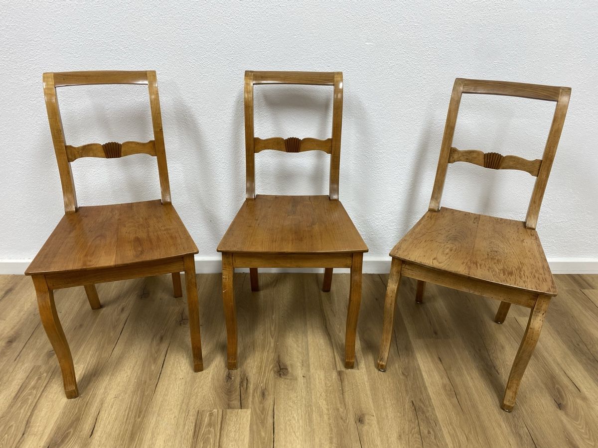Sedie: Dreierset Biedermeierstühle – Usato da Basel venduto da MoebelSackmann 1
