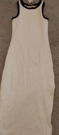Sommerkleid Weiss-Schwarz Gr. XXS neu