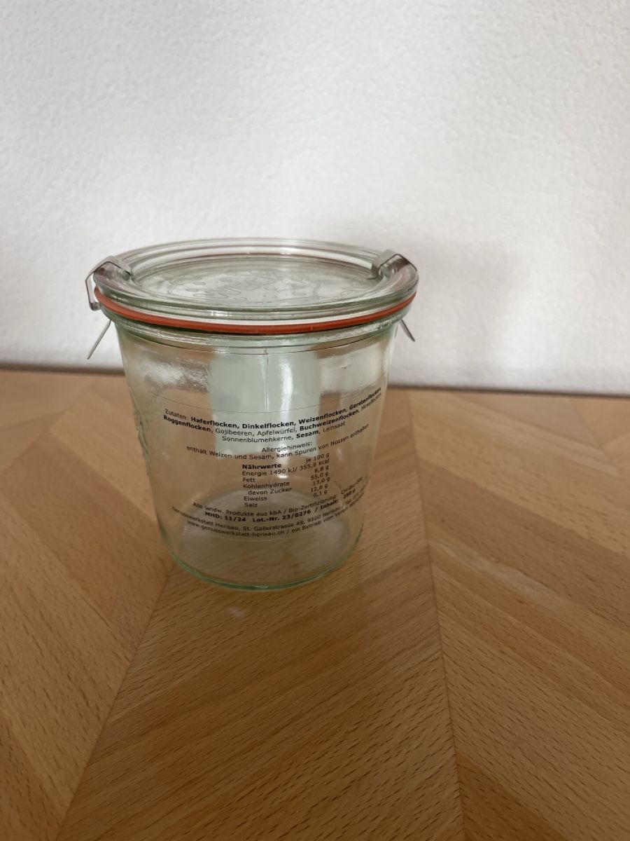 Weck Behälter & Ähnliches: Weck Vorrats-/Einmachglas – Gebraucht aus Basel von Regenschein 1