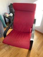 Ikea-Sessel rot