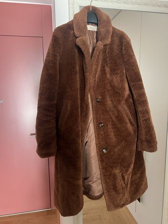Gerry Weber Edition Mantel braun Teddyfell gefüttert