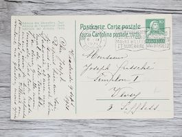 CL04 Carte Postale + Timbre Suisse 1921