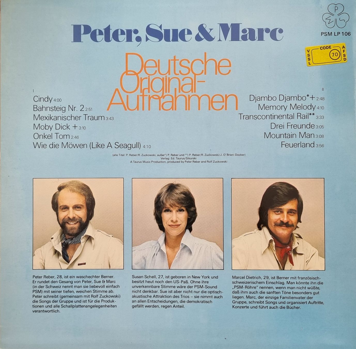 Schallplatten: LP Peter, Sue & Mark / Memory Melody – Gebraucht aus Oetwil am See von fineli2 1