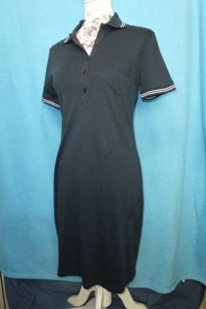 BOYARD ÜBERGANGS POLO KLEID BLAU GR S KURZARM BAUMWOLLE