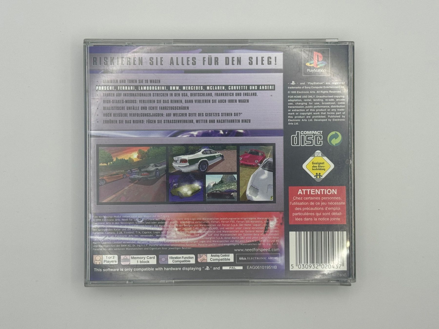 Sony Giochi: Need for Speed Brennender Asphalt - Playstation 1 – Usato da Bettlach venduto da awi_7jcb 1