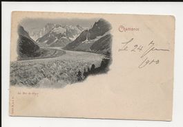 AK 1900 Chamonix, La Mer de Glace, Gletscher