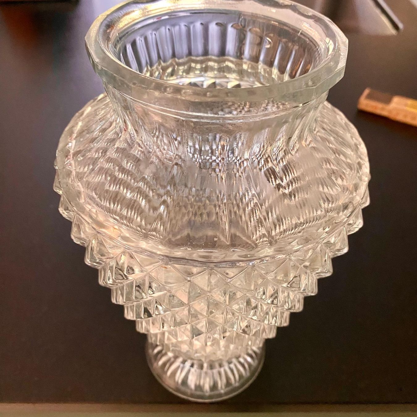 Vasi & Recipienti: Glasvase, Vintage Diamant Design! – Usato da Krauchthal venduto da SamsPuce 2