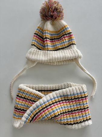 Zara Accessoires Set: Mütze und Schal, Winter-Look!