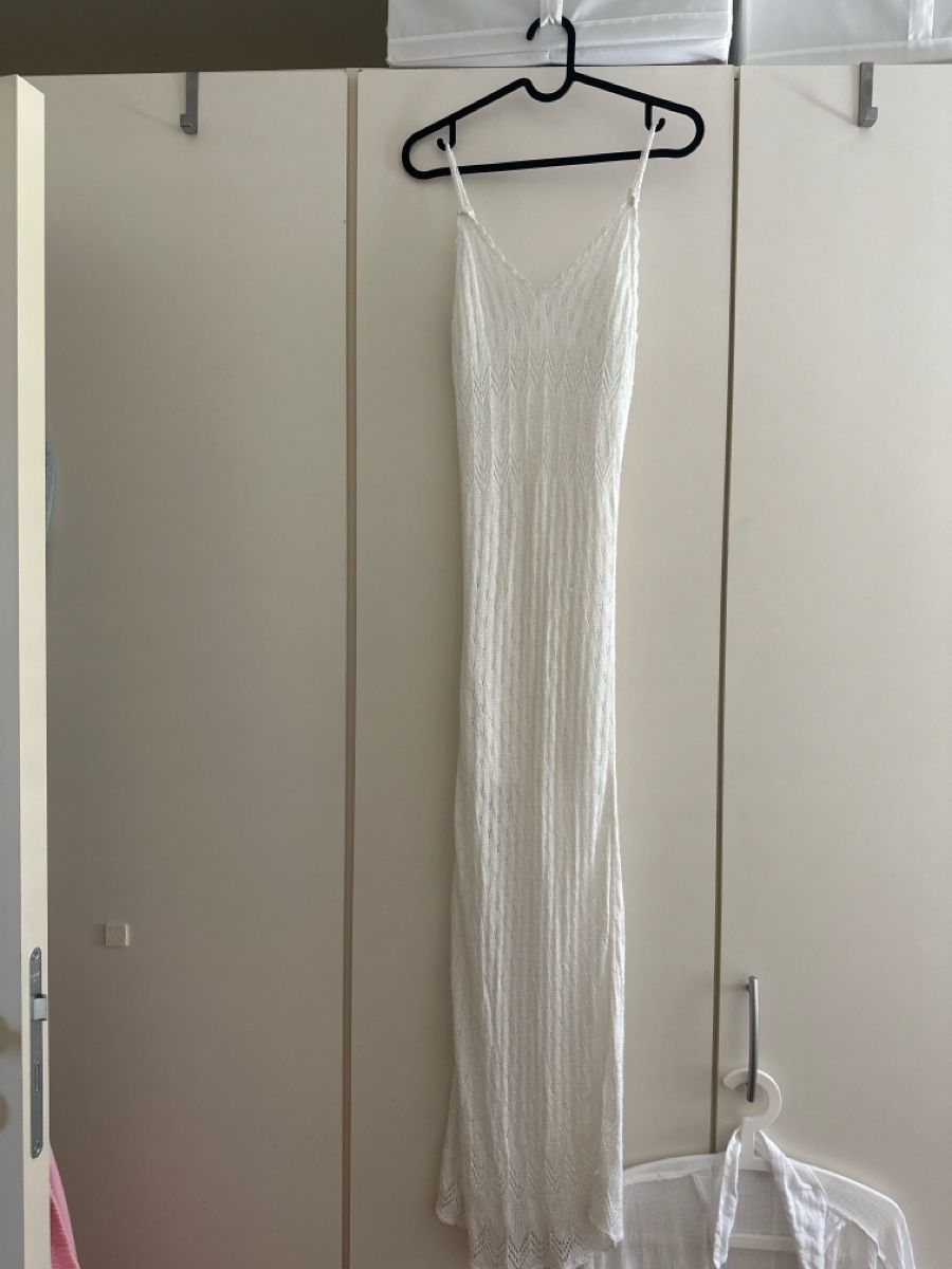 Vestiti: Strickkleid weiss Grösse S gehäkelt – Usato da Zug venduto da a.marryl