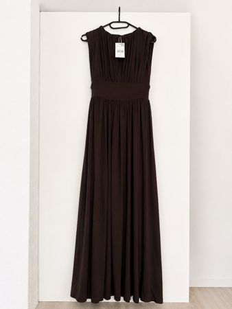 Elegantes Maxikleid Dunkelbraun Gr. S Mango