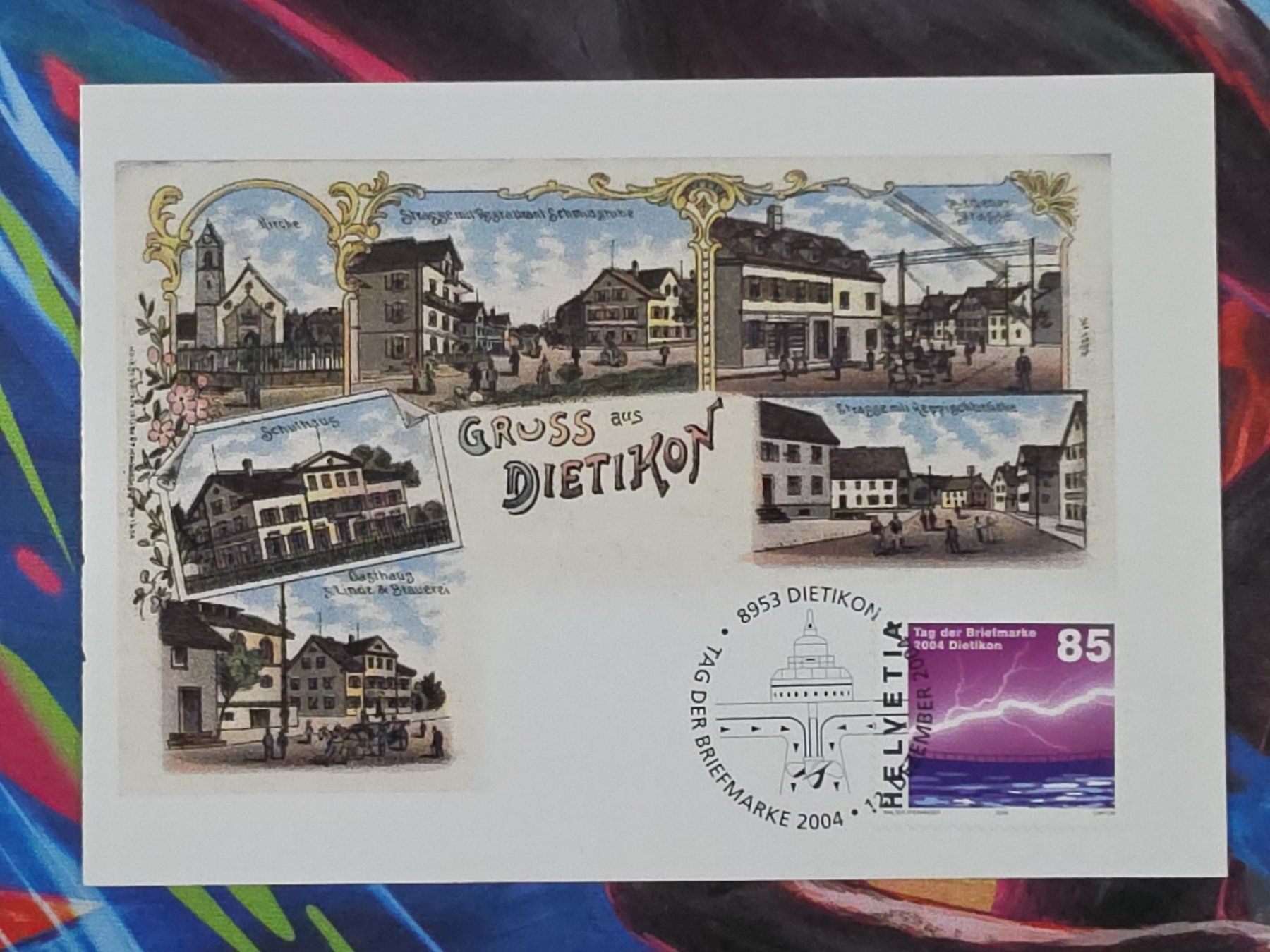 Cartoline postali: CL26 Carte Postale + Timbre Suisse 2004 – Usato da Cousset venduto da Patrick_Collections