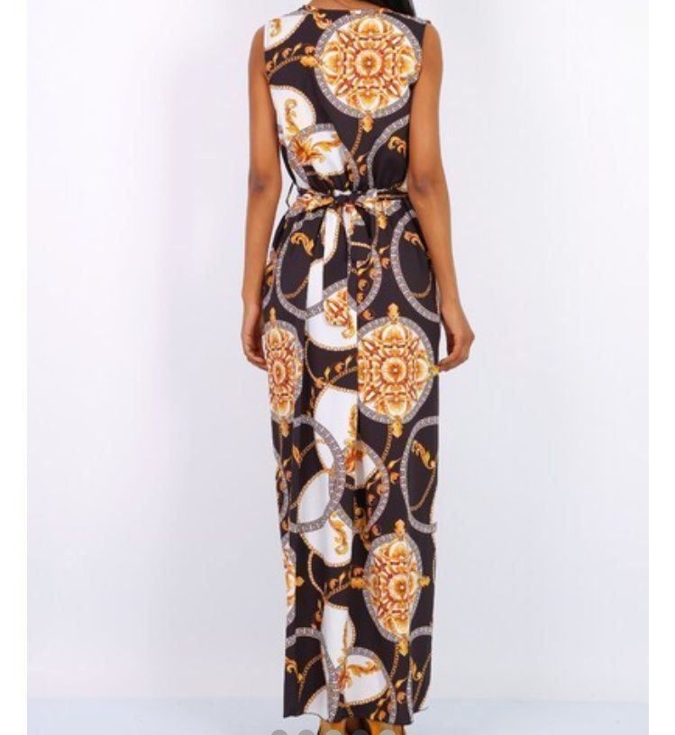 Vestiti: Robe longue blanche à motifs jaune noirs – Nuovo e nell'imballaggio originale da Petit-Lancy venduto da mina222 1