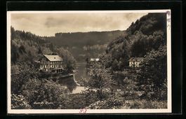 Saut du Doubs, Blick übers Wasser auf H