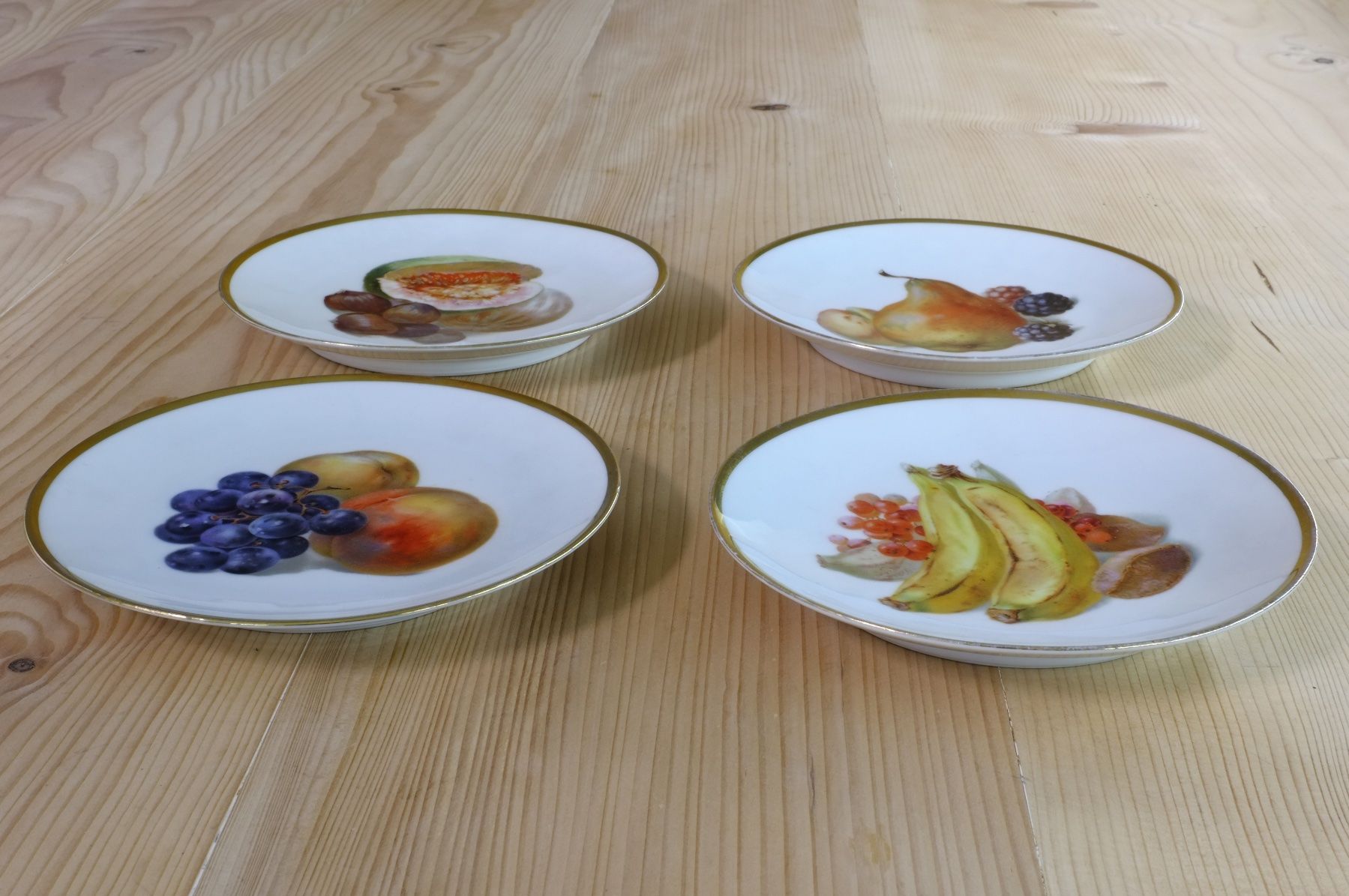 Thomas Piatti: 4 Obst-Teller Thomas Rosenthal, Obstteller, Art Deco 1920 – Usato da Basel venduto da si-belle 2