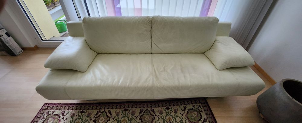 Zum Verschenken 3erSofa Leder weiss Kaufen auf Ricardo