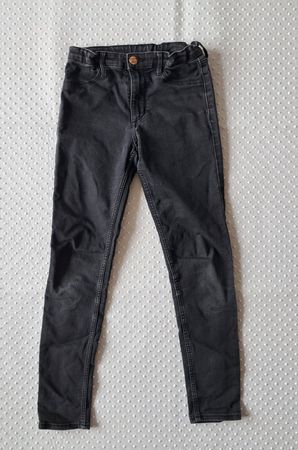 Schwarze Mädchenjeans Skinny Fit Gr. 140