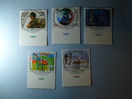 1989 Sonderpostmarken 770 - 774 ET Vollstempel 4002 Basel