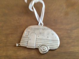 Weihnachtsdekoration US-Caravan Metall flach