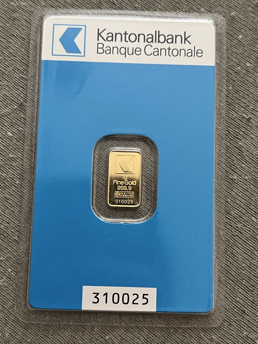 Edelmetalle: 1gr Gold 999.9 – Neu und originalverpackt aus Gontenschwil von joe_9qdj