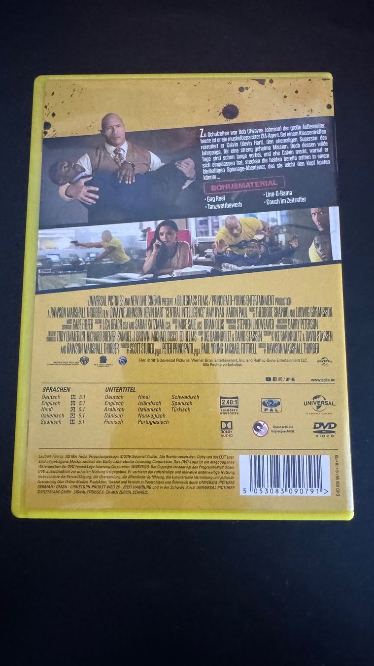 Tutti i DVDs: Central Intelligence DVD – Usato da Wolfhausen venduto da ResalePoint 1