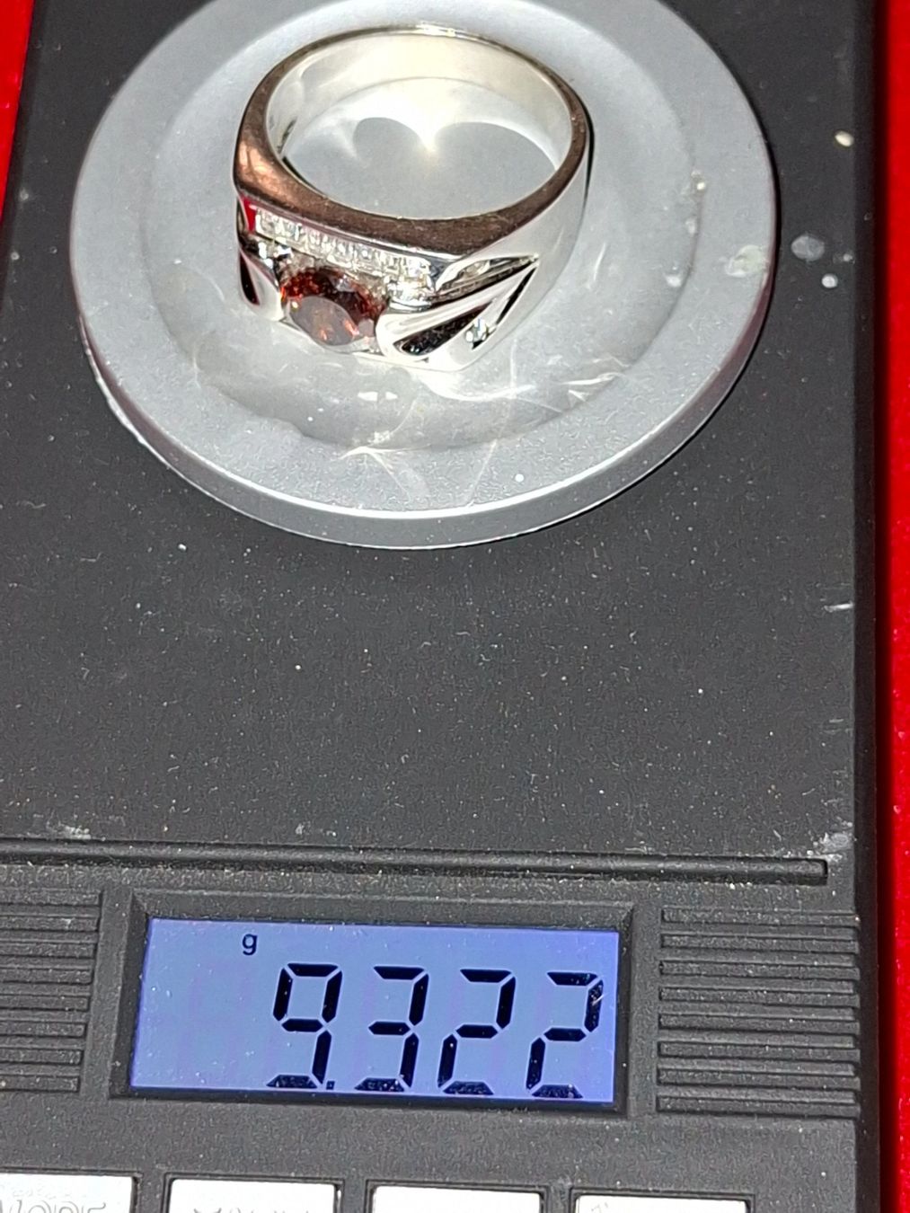 Anelli: Silberring mit rotem Stein,  Top Zustand! – Usato da Schaffhausen venduto da meteor7 6