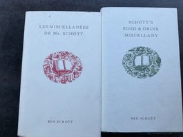 Lot de 2 livres Ben Schott en français et anglais