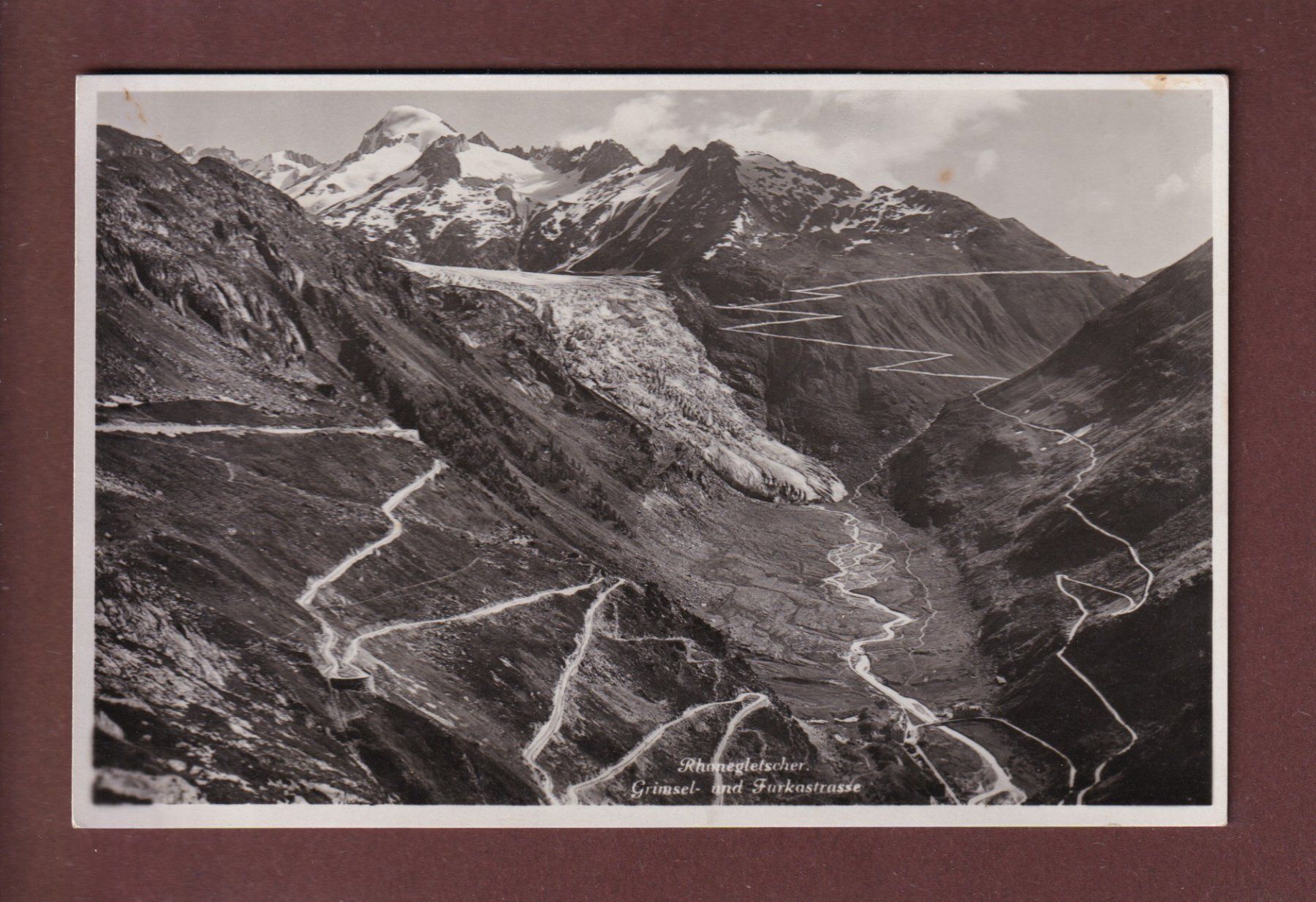 Ansichtskarten: RHONEGLETSCHER – Gebraucht aus Pully von nicecards