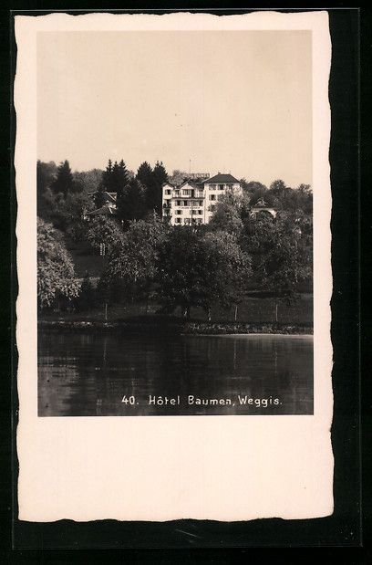 Ansichtskarten: AK Weggis, Hotel Baumen – Gebraucht aus Berlin von bartko-reher