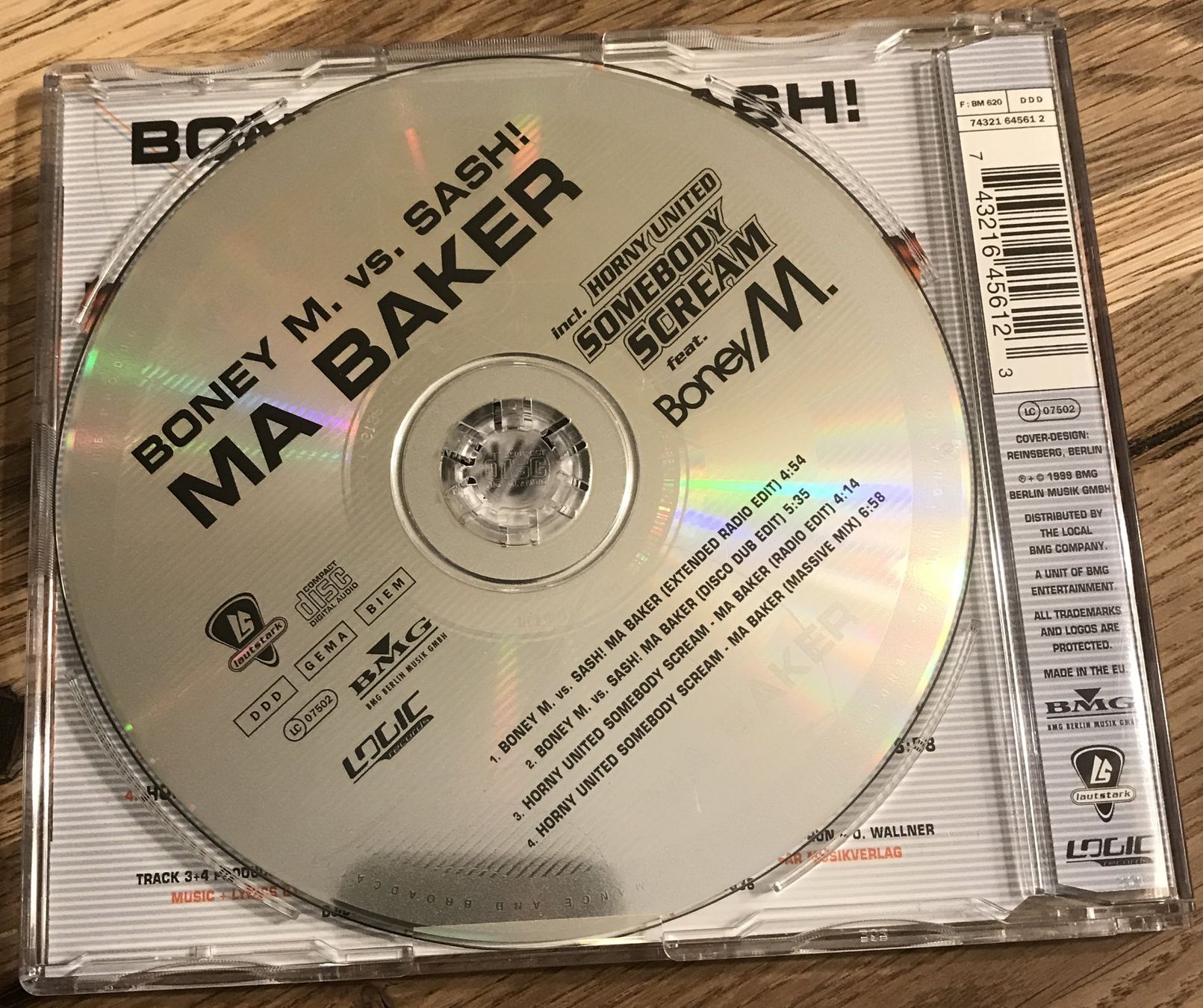CD: CD- Boney M. vs. Sash! - Ma Baker (Single) – Usato da Guntershausen venduto da Gloominati 1