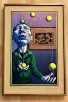 Rudolf Hausner – „Wandertag 3.b.“ (1979) – signierte Farblit