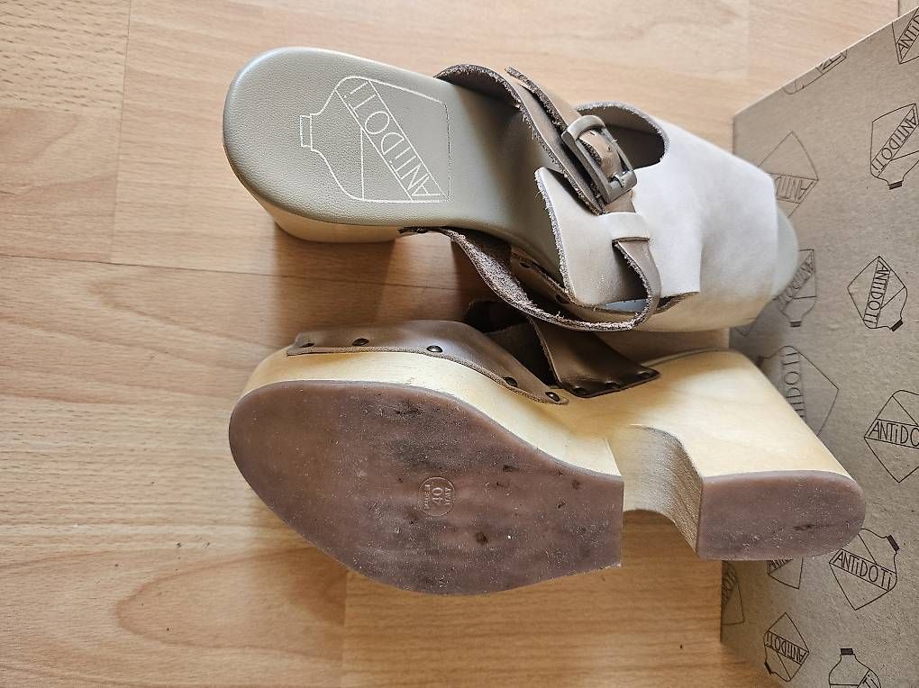 Damenschuhe: Antidoti Clogs/Mules, Beige, Gr.40  – Gebraucht aus Zürich von Elena231 2