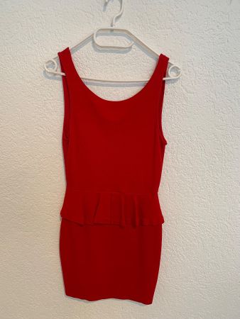 Zara Kleid rot kurz Cocktailkleid Partykleid Gr. S