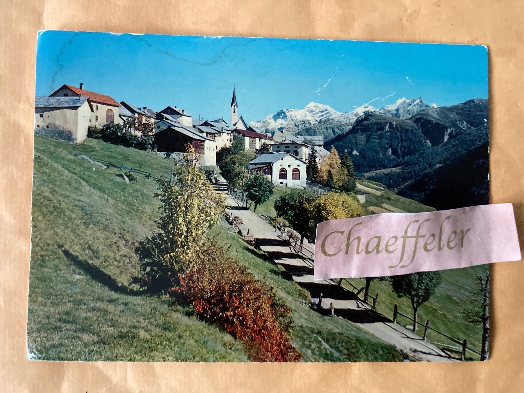 Cartoline postali: Guarda gegen Piz Pisoc – Usato da Zürich venduto da Chaeffeler