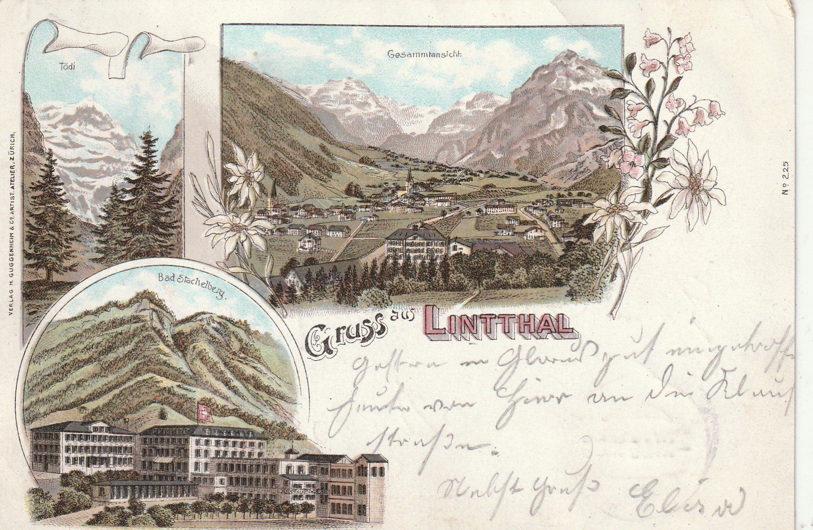 Ansichtskarten: Lintthal Litho – Gebraucht aus Rorschacherberg von fratovi2