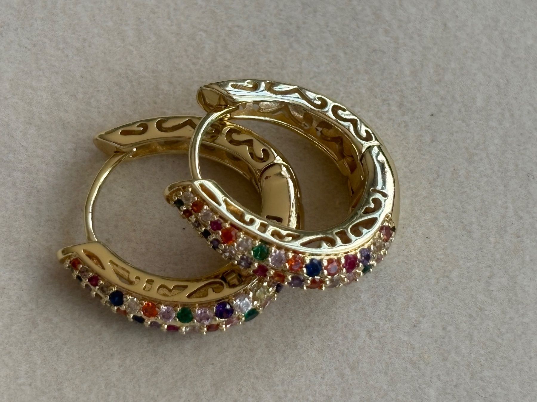 Orecchini pendenti & Orecchini a lobo: Luxus Elegante Ohrschmuck Ohrstecker/Multicolore Farbe:Gold – Nuovo (secondo la descrizione) da Biel-Bienne venduto da Roserosse13 2