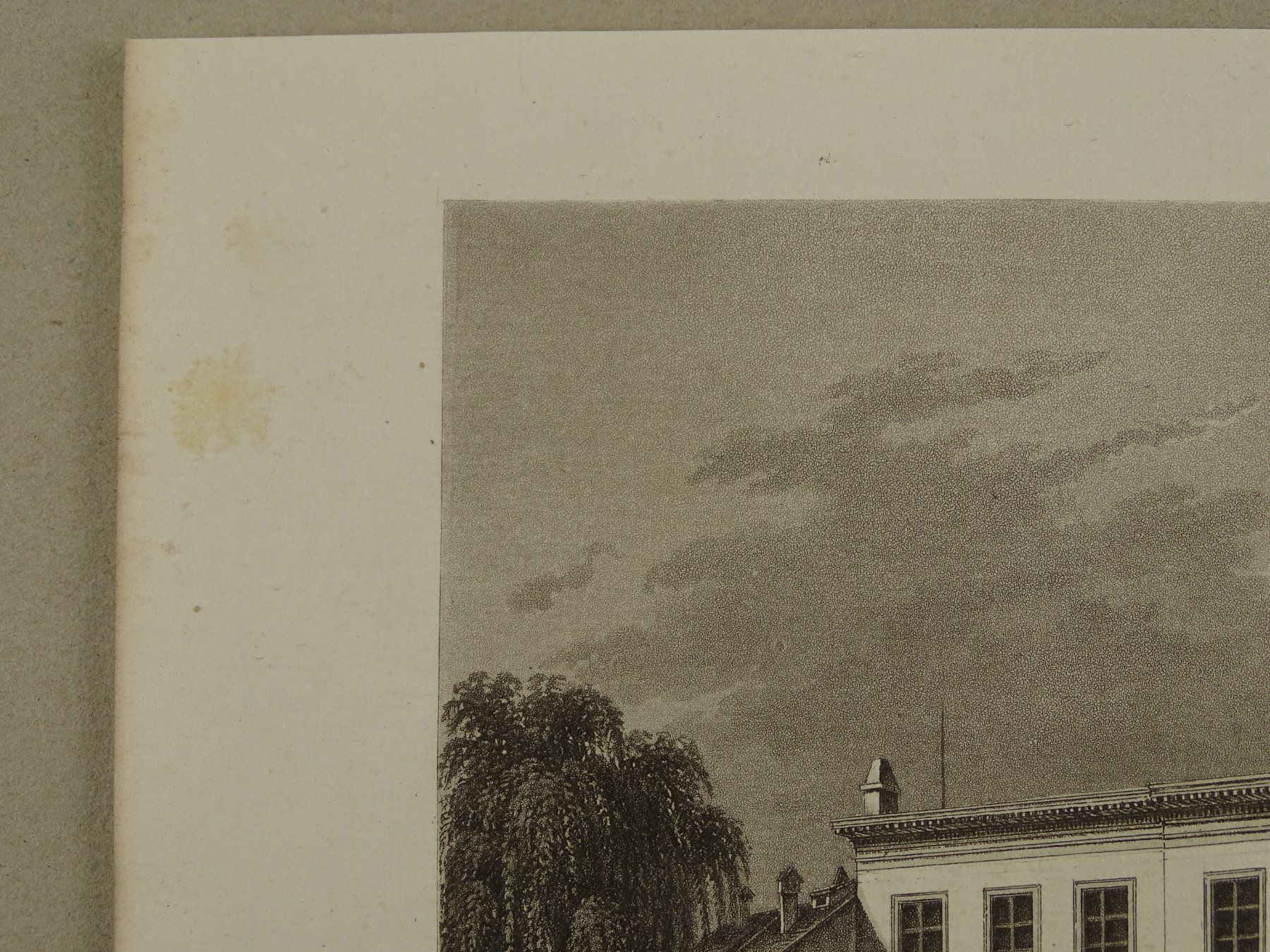 Incisioni: WINTERTHUR MÄDCHEN SCHULE AQUATINTA 1853 – Usato da Grüningen venduto da Kartensammler 3
