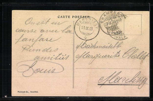 Cartoline postali: Champery et les Dents du Midi, Häuser m – Usato da Berlin venduto da bartko-reher 1