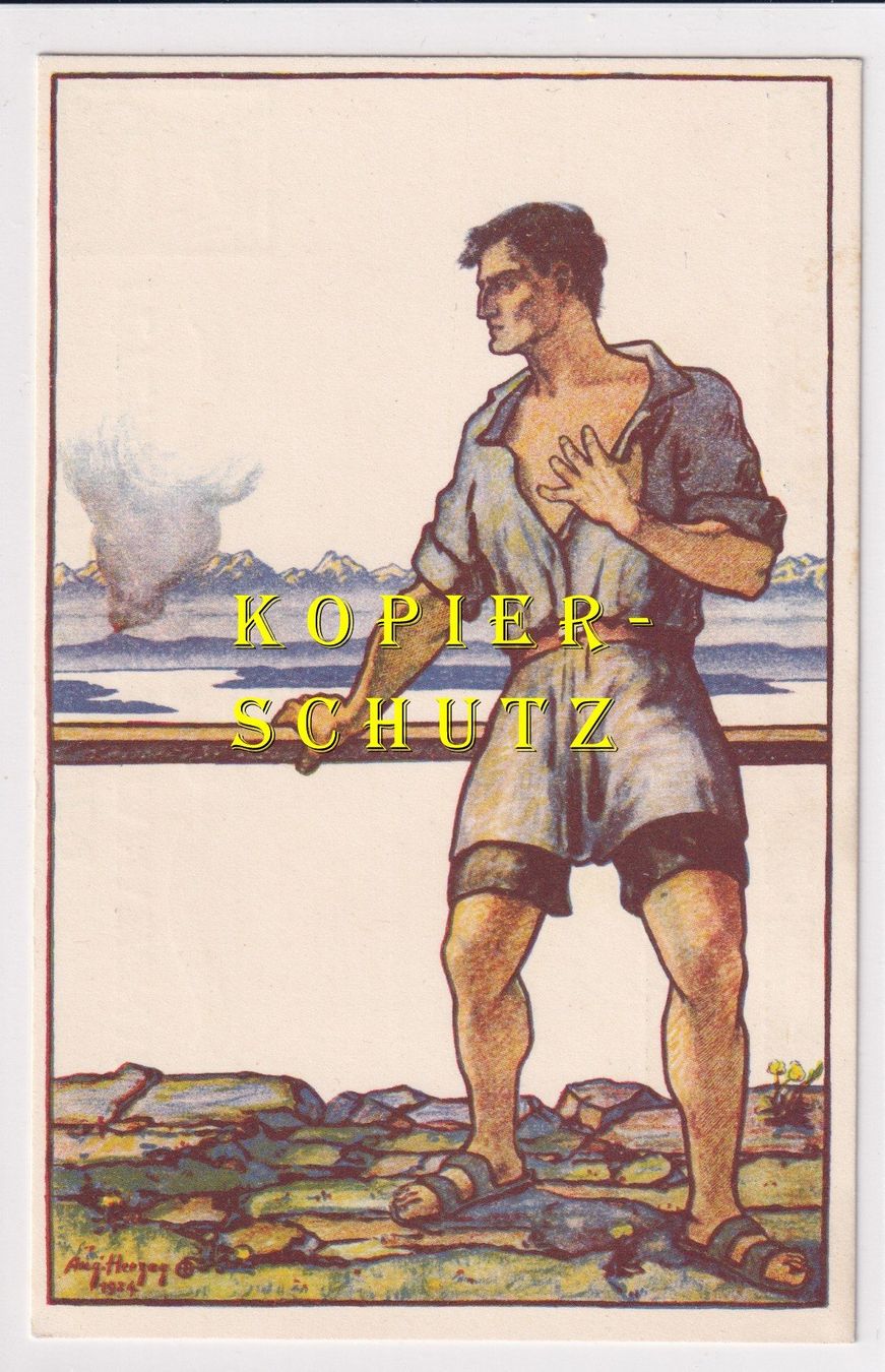 Ansichtskarten: Bundesfeier-Postkarte 1924 /bq – Gebraucht aus Hombrechtikon von Rudolf07